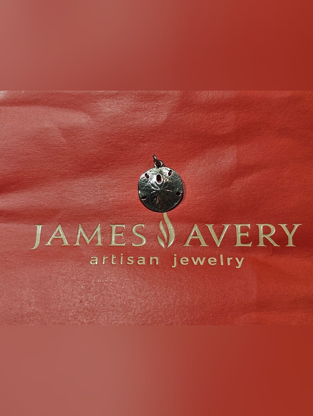 James Avery Sterling Sand Dollar Charm/Pendant